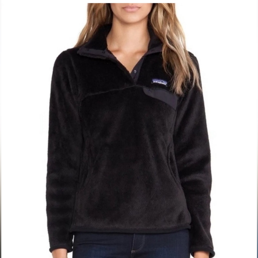Black Patagonia Retool Fleece Pull Over Size Small
